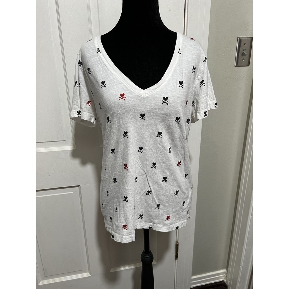 Lucky Brand Women's Shirt Size Large Hearts